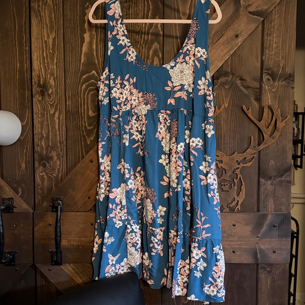 Torrid Blue Floral Dress